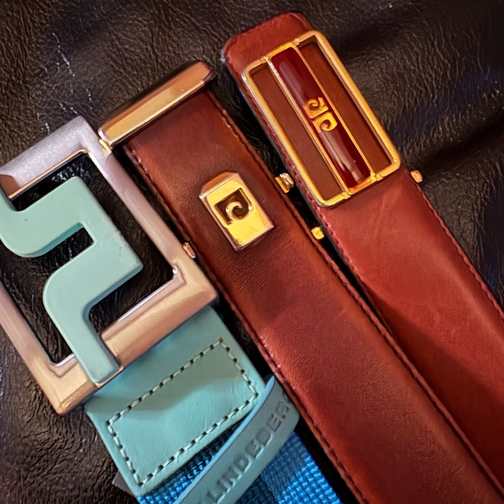 J Lindeberg I Pierre Cardin Belts 💙🧡